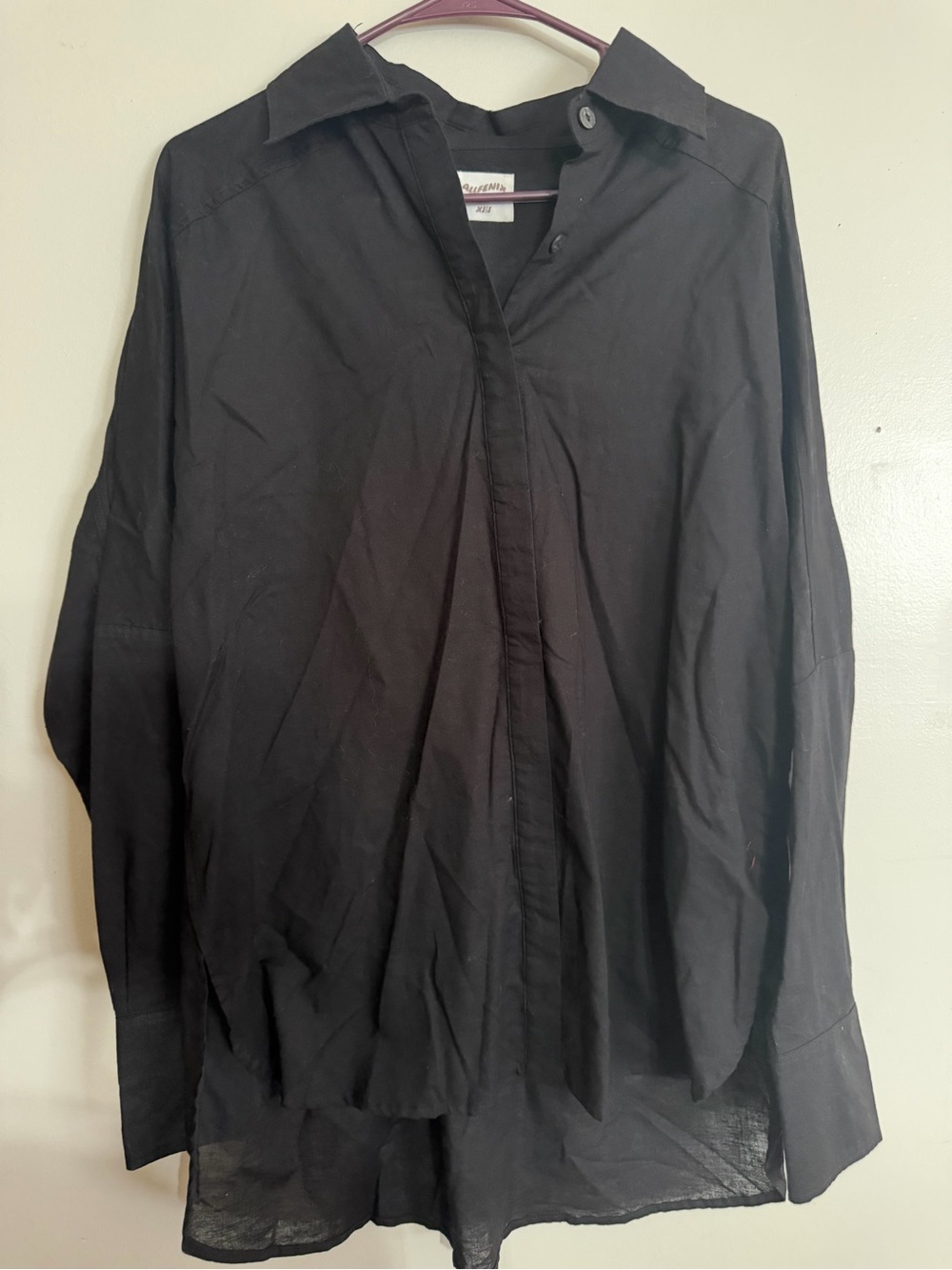 Black Long-Sleeve Dress Shirt by AllFenix